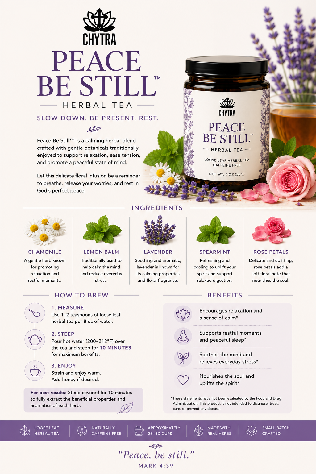 Peace Be Still Tea
